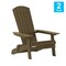 Flash Furniture Mahogany All-Weather Folding Adirondack Chairs, 2PK 2-JJ-C14505-MHG-GG - alternate 3